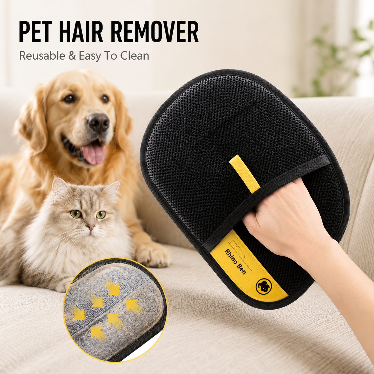 Pet Hair Removal Gloves