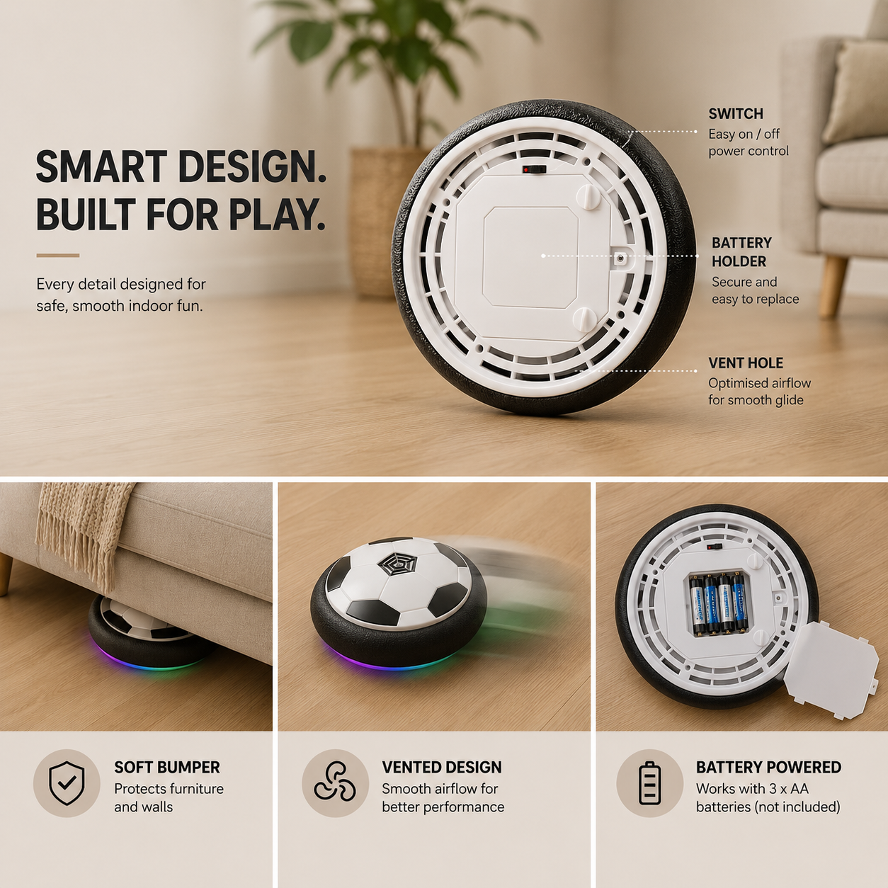 TurboKick™ Hover Soccer Ball